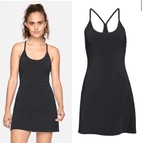 Outdoor Voices Dresses & Skirts - OUTDOOR VOICES athletic dress black pickleball travel tennis golf shorts stretch